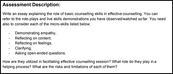 social studies assessment description