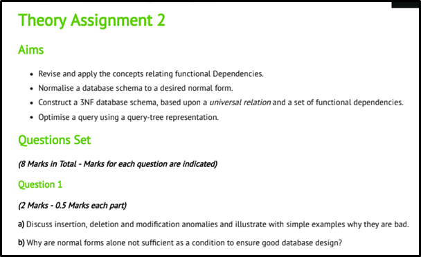 theory assignment 2