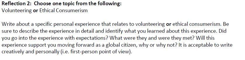 Global Citizenship assignment
