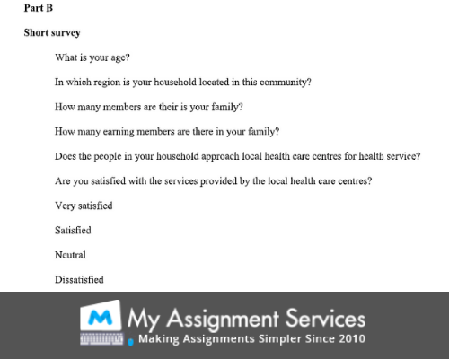 Short Survey - Statistics Assignment Help