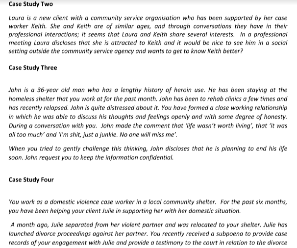 Ethics and Professional Studies Assignment