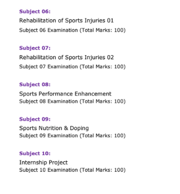 Rehabilitation of Sports Injuries
