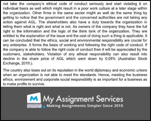 business ethics assessment 4