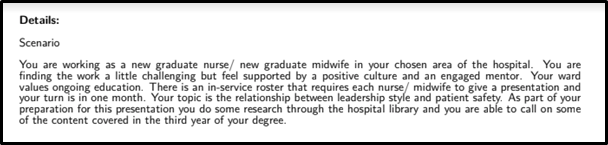 Clinical Leadership detail