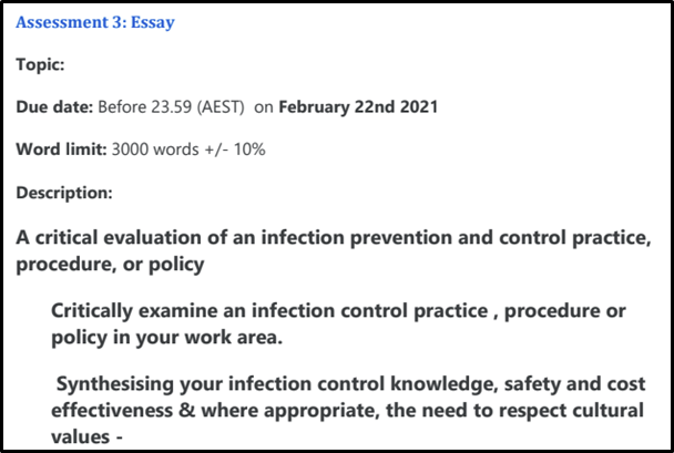 assessment 3 essay