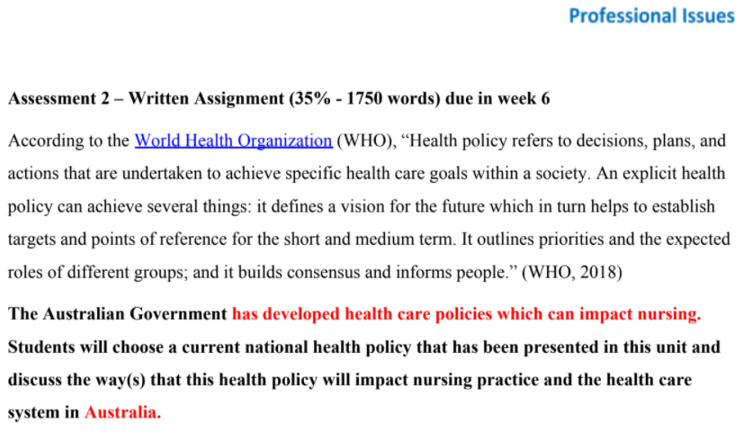 World Health Organization Case Study help