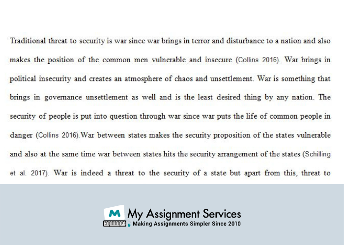 International Security assignments