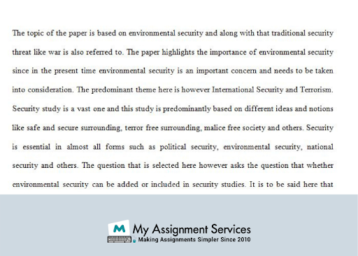 Best International Security assignments