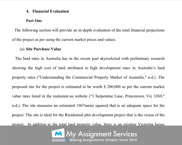 financial evaluation