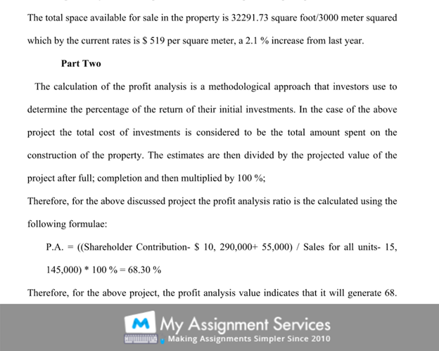 financial evaluation part two