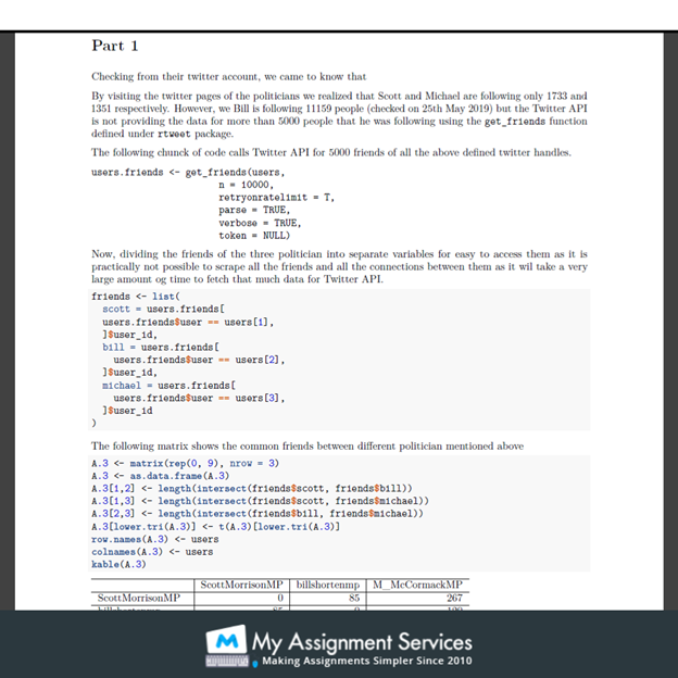R Code Assignment Sample