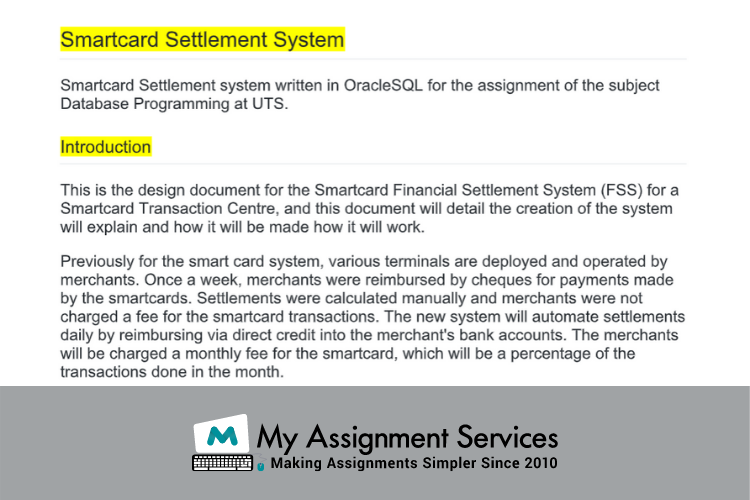 oracle database assignment help