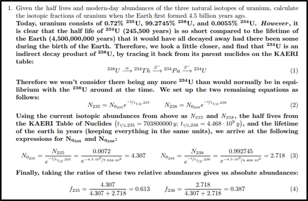 our Nuclear Engineering Assignment sample