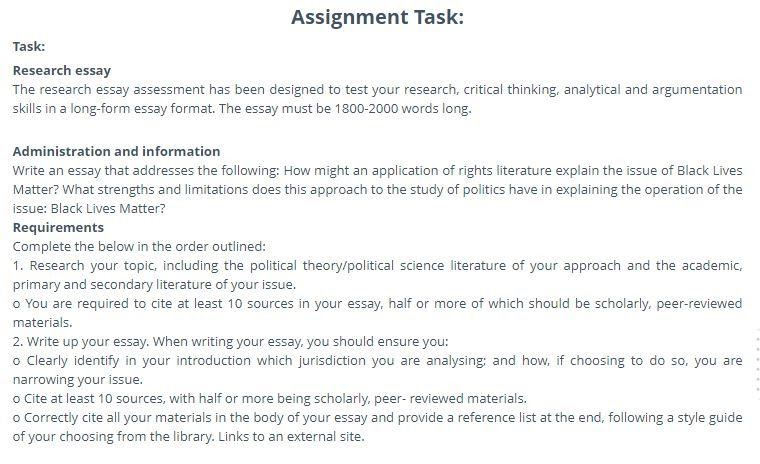 political theory assignment sample