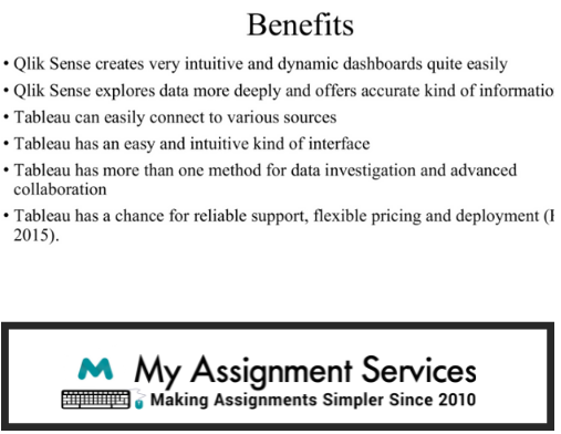 Sample Benefits of Tableau