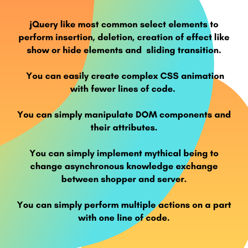 jQuery assignment help
