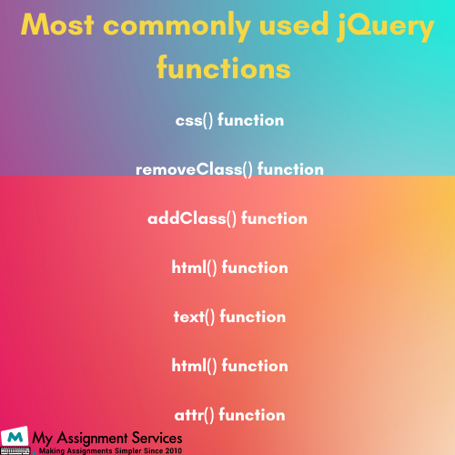 jQuery assignment writing help