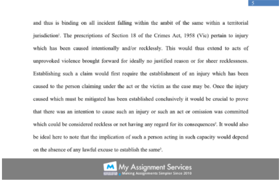Section 18 of the crimes act 1958