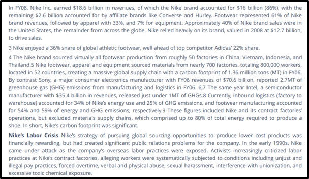 Nike situation analysis case study