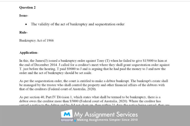 company law case study sample