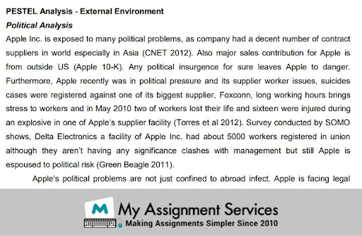 Political Analysis of Apple