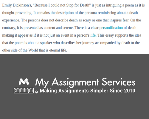Personification essay sample