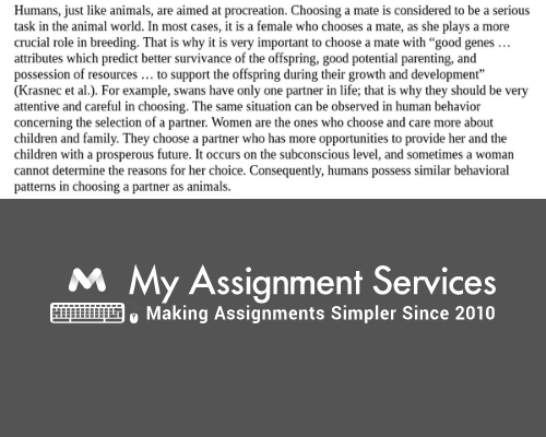 Exemplification Essay writing sample