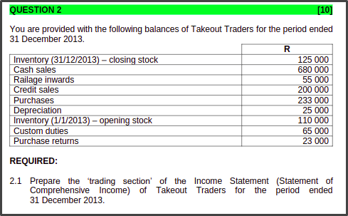 Accounting Assignment question