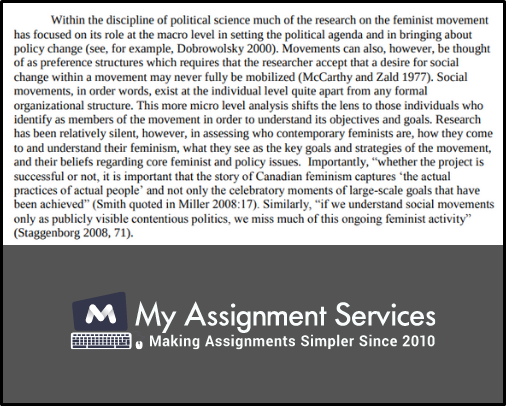 relevance of feminism sample