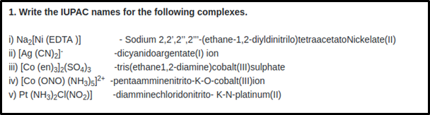 chemistry question solution