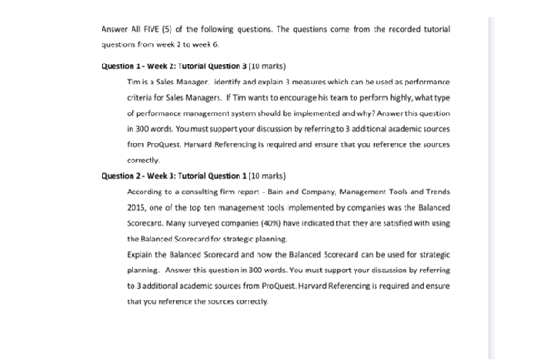 Benchmarking  Assignment Question