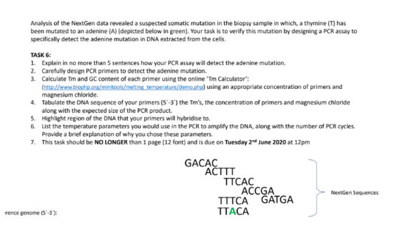 Analysis of next gen data