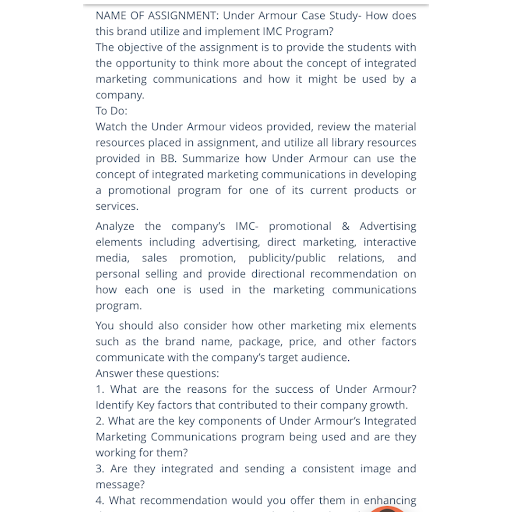 under armor solved case study sample