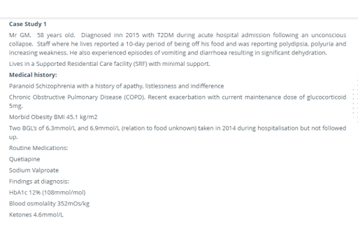 diabetes management case study sample