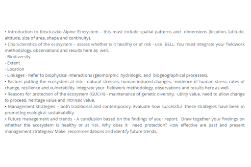 Geostatistical assignment outcomes