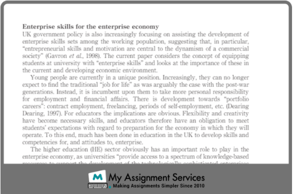 Enterpise skills for enterprise economy