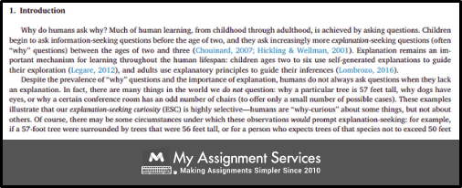 Research Paper Sample Introduction