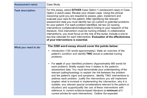 Sample Question of Adolescent Health Nursing Assignment