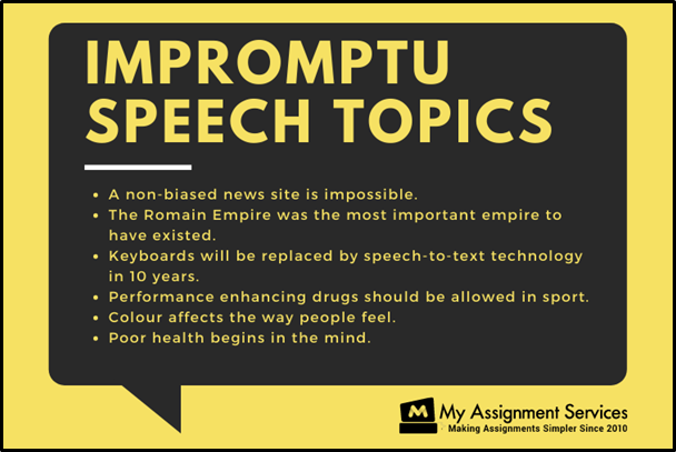 Impromptu Speech Topics