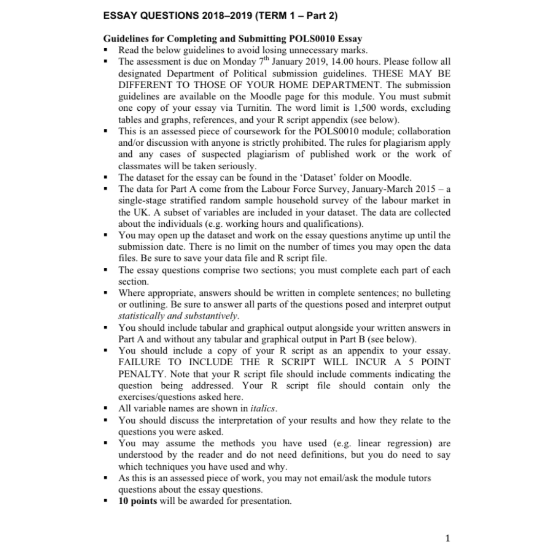 Term Paper Sample
