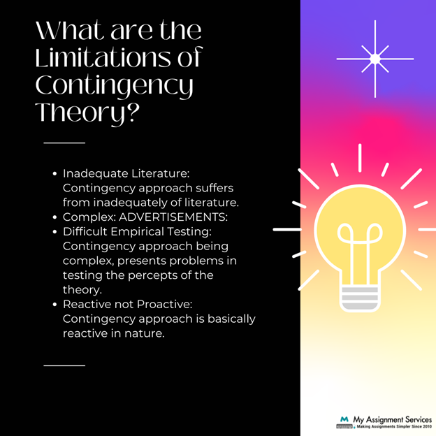 Limitations Contingency Theory