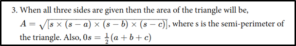 formulas for acute scalene triangle