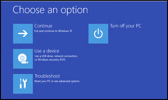 choose an option