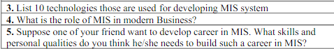 MIS Assignment Sample