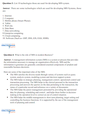 assignment sample