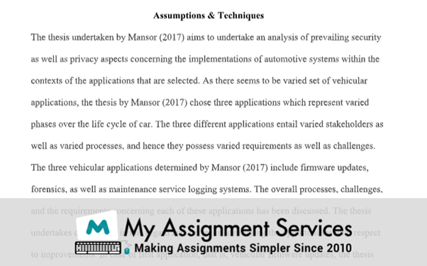 Research Methodology Assumptions and Techniques