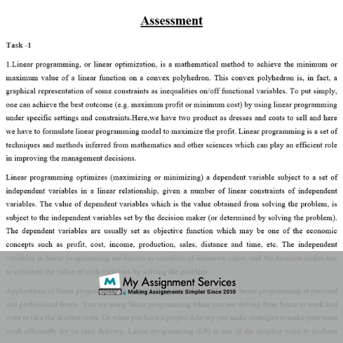 Ampl Assessment Answer