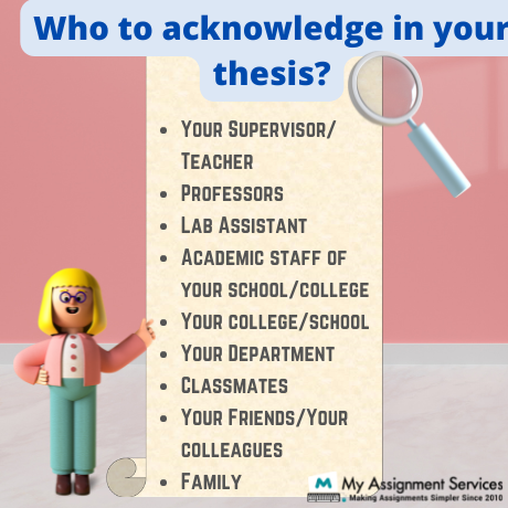 Acknowledgement in Thesis