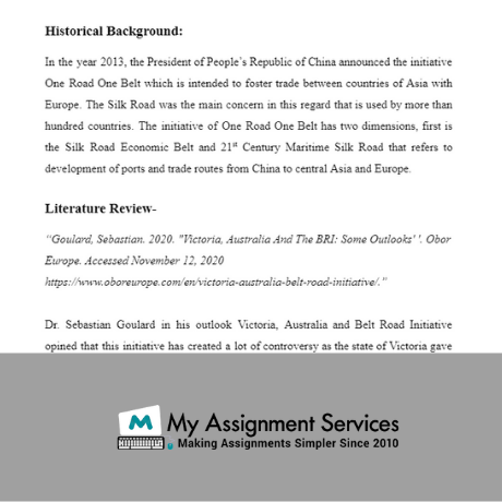 Global Asia Assignments Sample Online