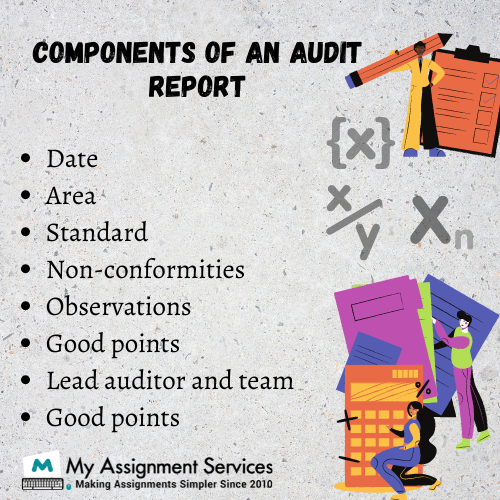 components of an audit report